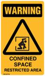 Warning - Confined Space Restricted Area